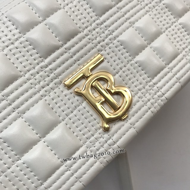 Burberry專門店新款羊皮小號TB蘿拉包 巴寶莉絎縫品牌格紋鏈條單肩挎背女包 yxb1544